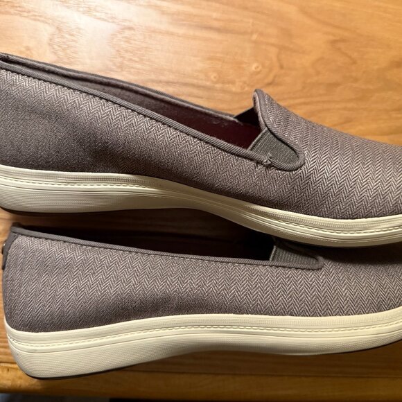 WOMAN'S BROWN GRASSHOPPERS - MEMORY DELUXE SLIDE SHOE SIZE 8M-BROWN TWEED - Picture 3 of 5